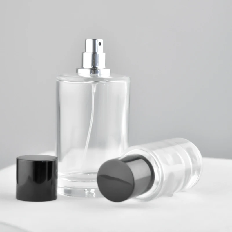 Mold Refillable Round Glass Perfume Bottle 50ml, 100ml