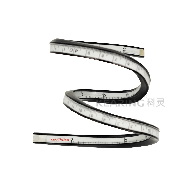 Kearing 50cm & 20 Inch Double-sided Ruler with One Side Metric and Imperial KF50