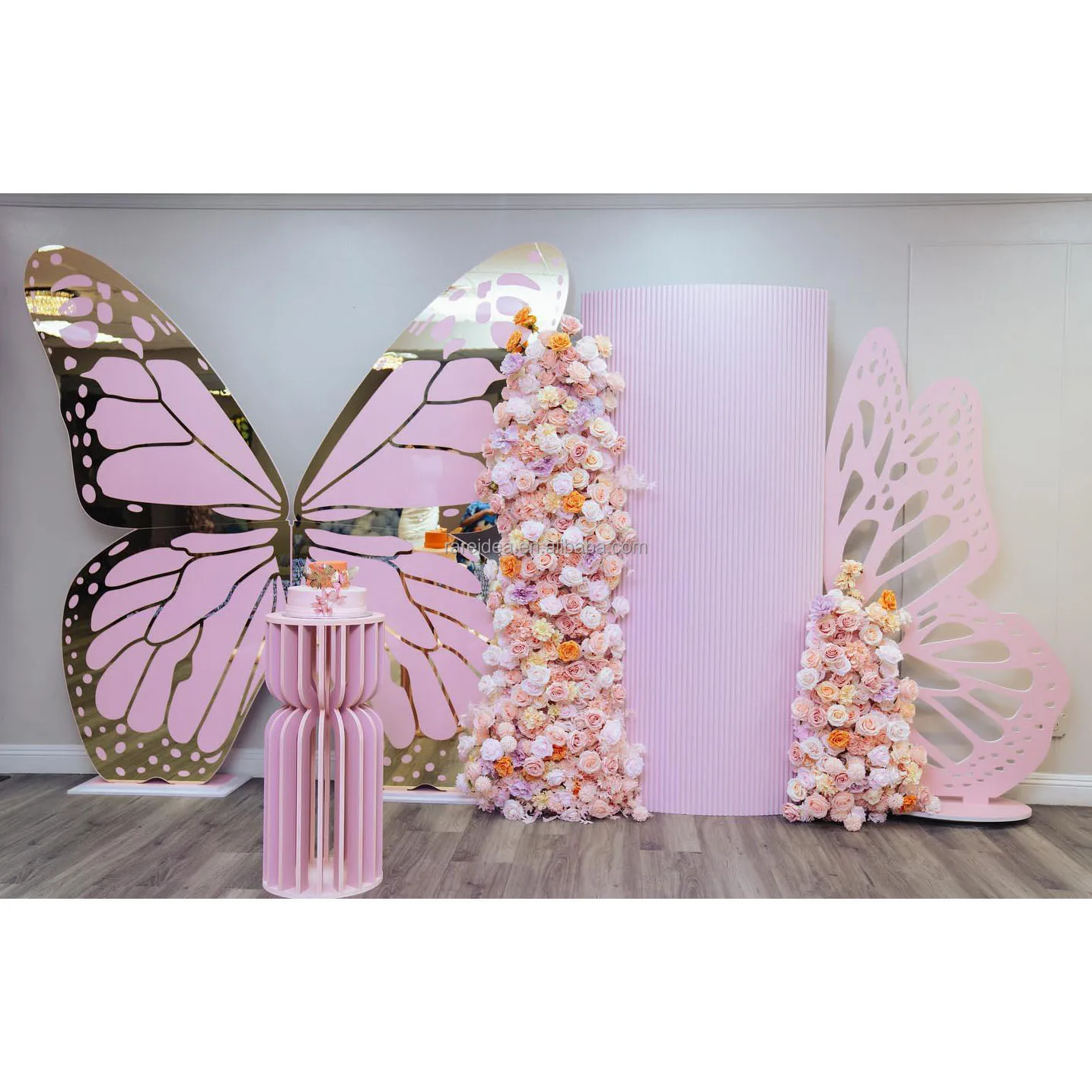 Custom Luxury Wedding Butterfly Frame Back Panels Decor Party Backdrop ...