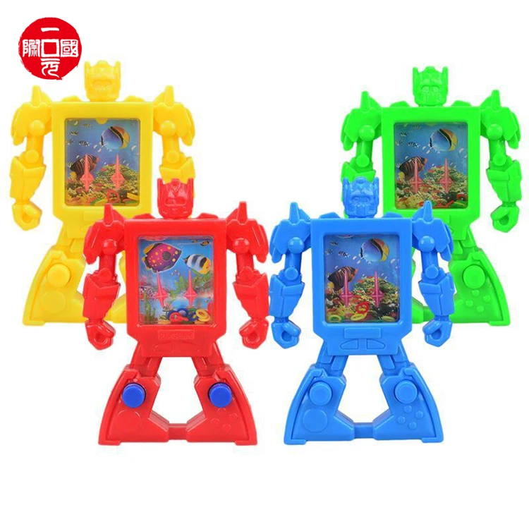 Недорогой пластиковый мини-робот, играющий в водную игру, игрушка для детей, один доллар