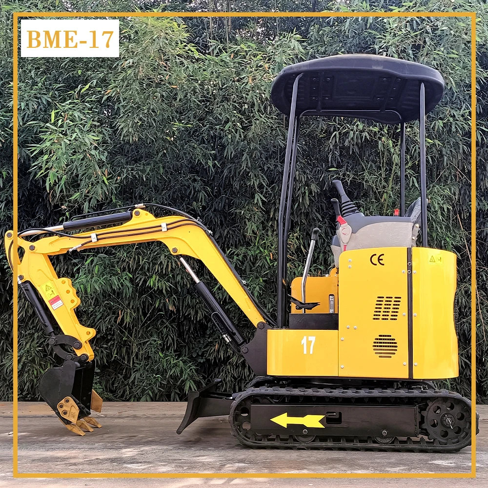 Free Shipping Mini Diesel Excavator Machine 0.8t 1ton 1.2 Ton 1.8ton