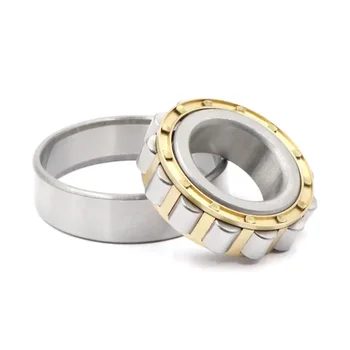 High Precision Single Row Cylindrical Roller Bearings-NF205 NF210 NF305 NF306 with Brass Steel Nylon Cage
