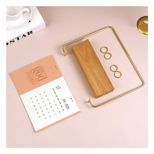 Custom DIY Paper Desktop Calendar 2026 Planner FlipTable Monthly Sticker Recording Promotional Use Gift-Surevan TH184-1