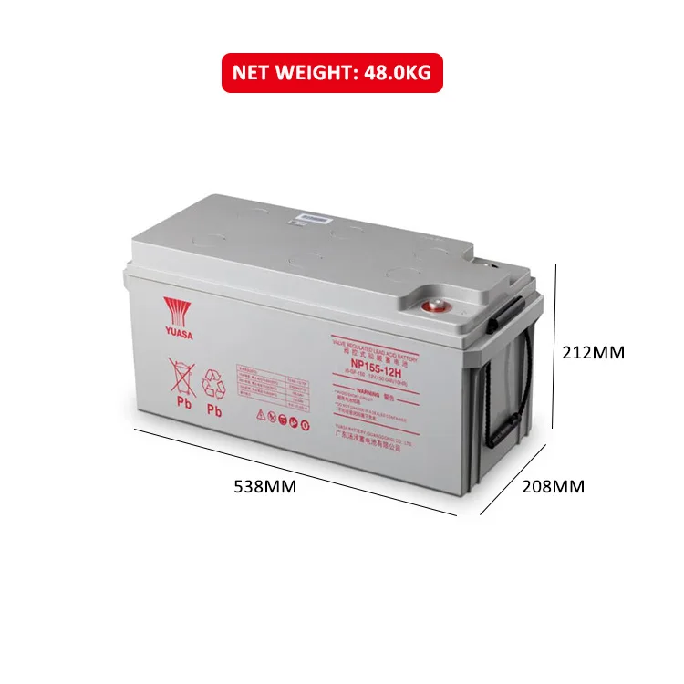 YUASA NP155-12 12V 155Ah Battery Rechargeable VRLA Battery for UPS Uninterrupted Power Supply