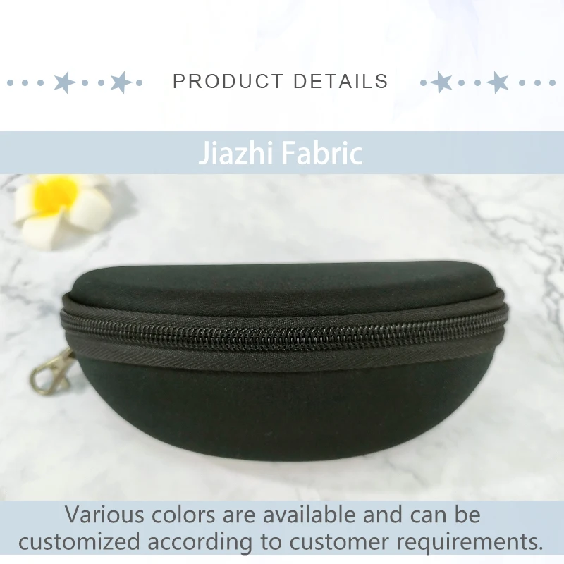 Small Outdoor Custom Logo Sunglasses Case Leather Waterproof PU Carrying Hard EVA Sunglasses Box Case details