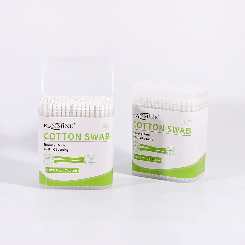 Hot Sale Round And Spiral Head Soft And Safety Cotton Buds Qtips Baby Q