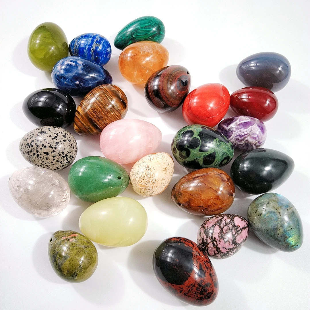 Оптовая продажа, яйца яони из нефрита для тренировок мышц тазовых мышц для женщин, яйца яони из красной яшмы