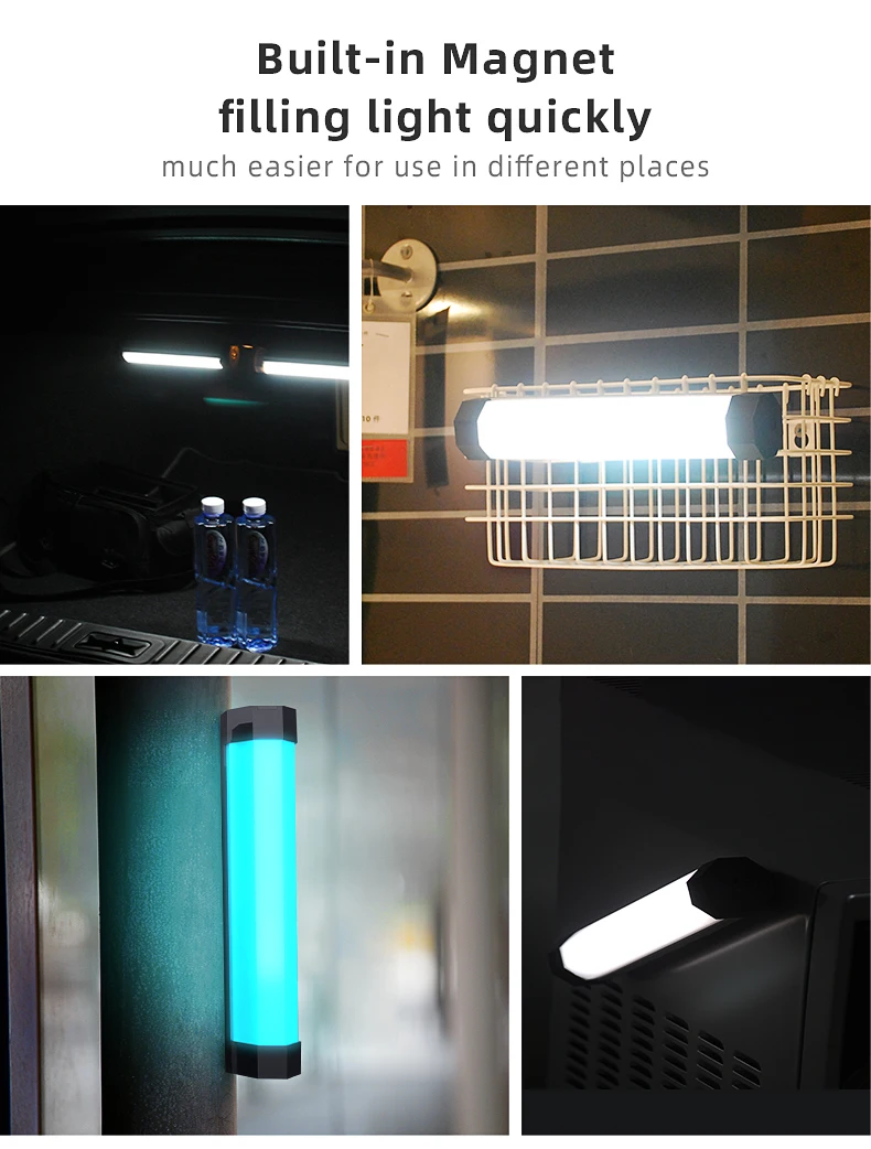 LUXCEO P200 RGB LED RGB soft light Tube Portable Handheld Photography Lighting Stick CCT Mode Photos Video Nanguang