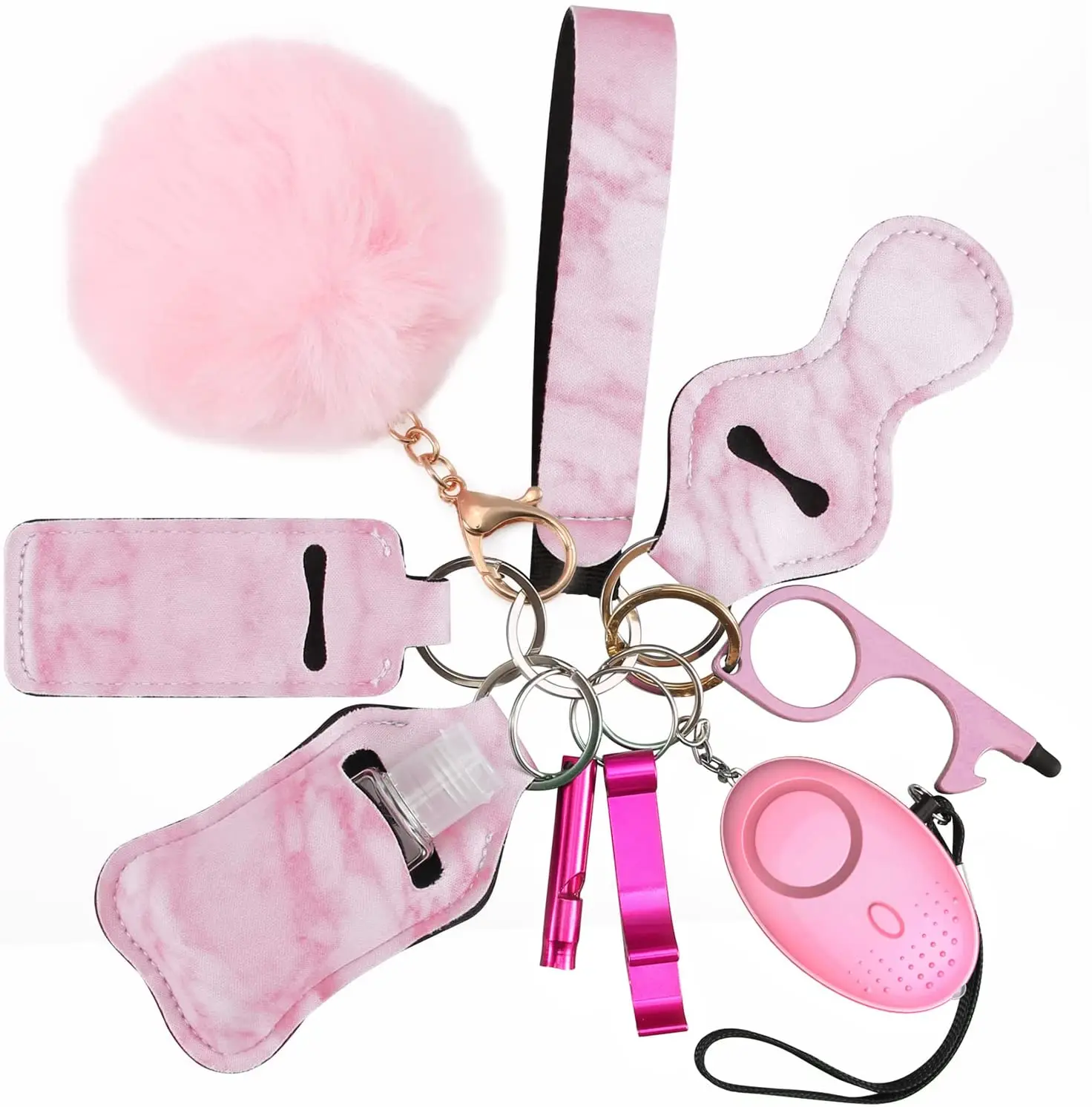 Wholesale Self Defense Keychain Set For Women Kids 8/9/10/11pcs