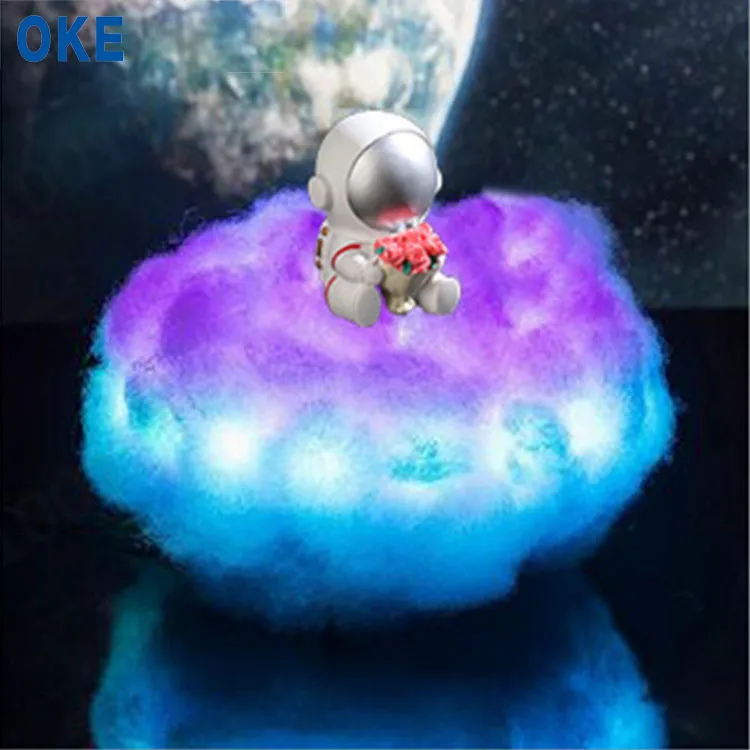 Прямая продажа с фабрики Светодиодные Красочные облака астронавт лампа в качестве детского ночника креативный подарок в 2021 году