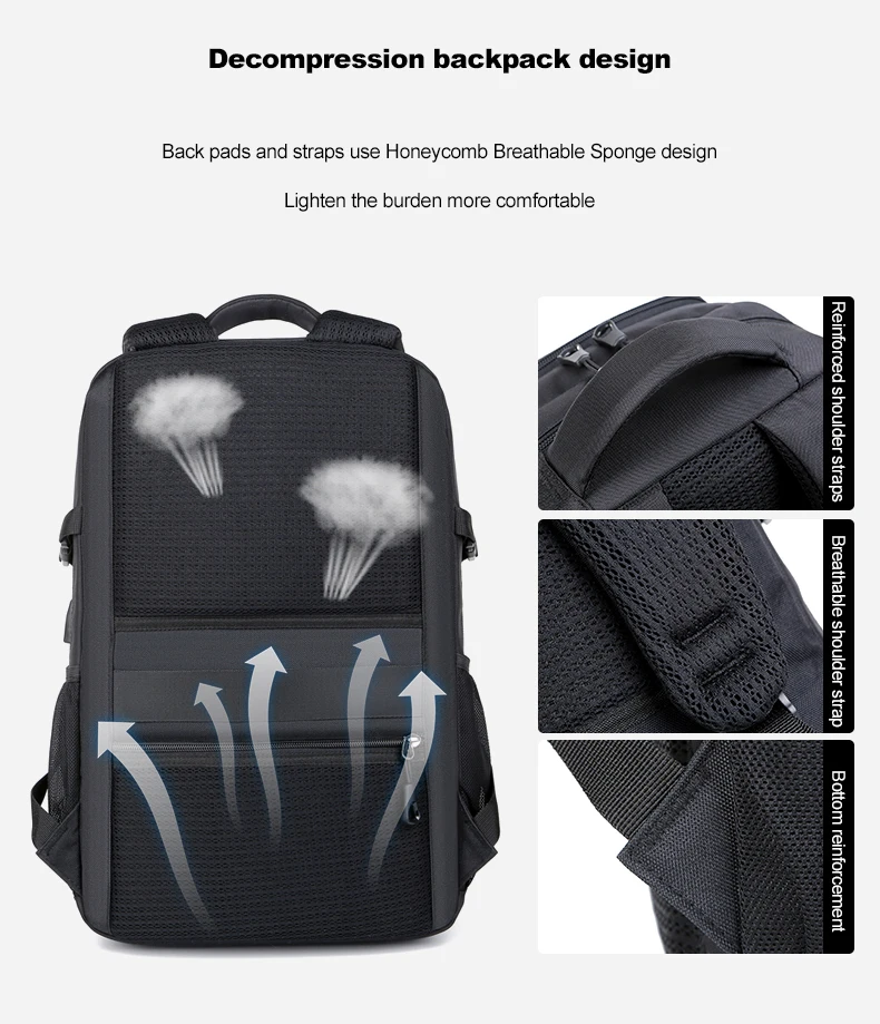 Custom College Portable Travel Lightweight Bag With Headphone Usb Hole