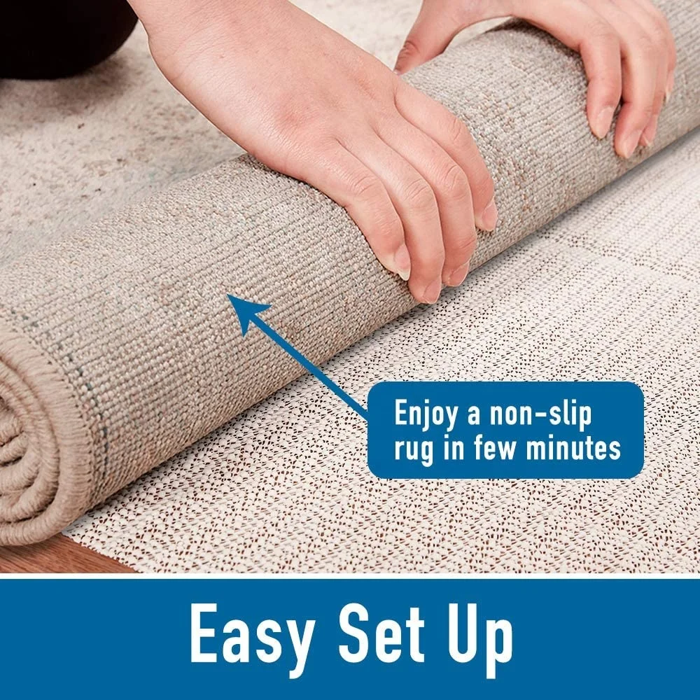 Carpet Anti-Skid Base Fabric Multi Purpose Non Slip Rug Underlay Runner  Gripper Anti Slip Mat Easy Cut & Fold MAYITR 60X100cm