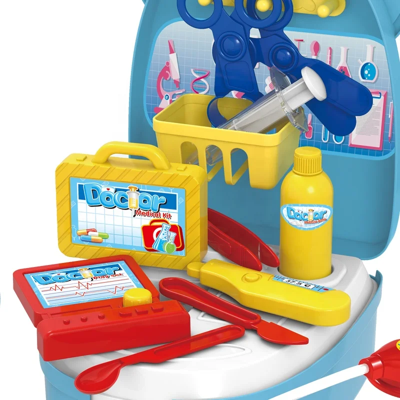 
 Экологичная детская развивающая игрушка, портативный рюкзак, медицинский набор, ролевые игрушки для детей  