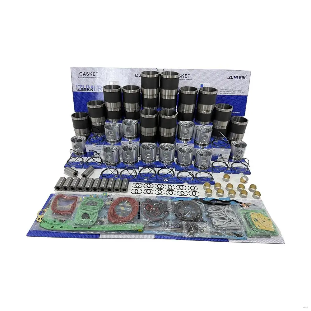 Replacement Engine Parts IZUMI RIK S12R Overhaul Rebuild Kit with Overhaul Kit for Mitsubishi
