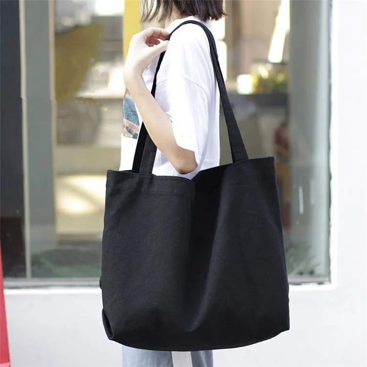 Casual simple canvas bag ladies handbag shoulder bag