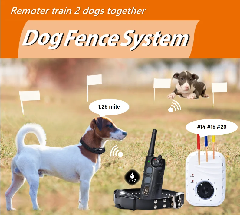 Boundary Kit 500ft 20 Gauge Wire Electric Dog Fence Rechargeable In