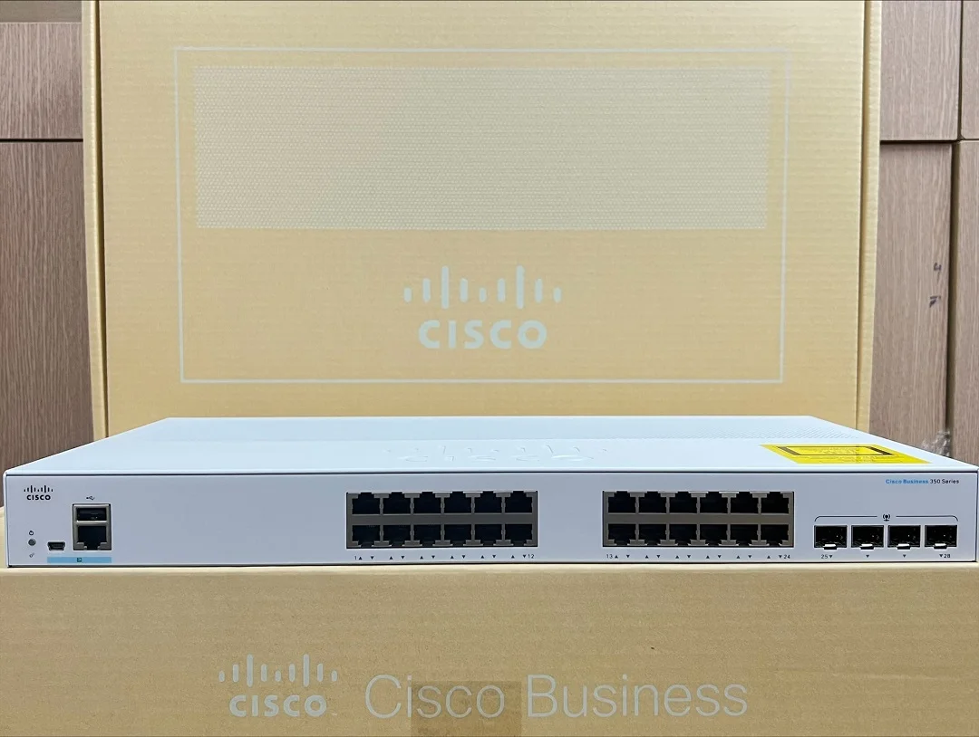 Cisco CBS350-24P-4G Switch - 24 Port Managed POE Ethernet