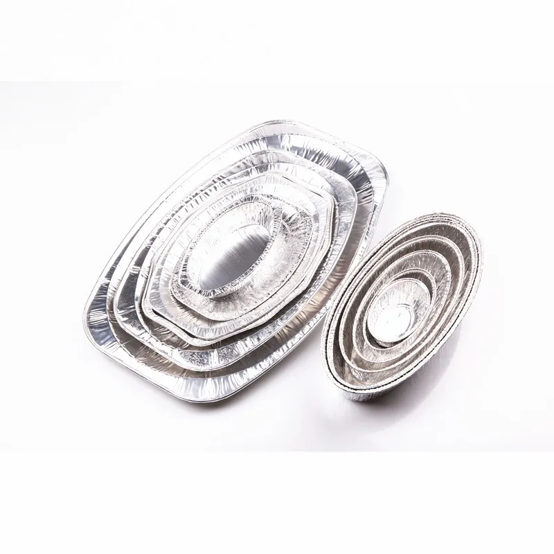 Бытовые Высокое качество экстра большой 2700 мл индейки жарки кастрюли выпечки использовать одноразовые овальные алюминиевая фольга лоток для мяса, курицы