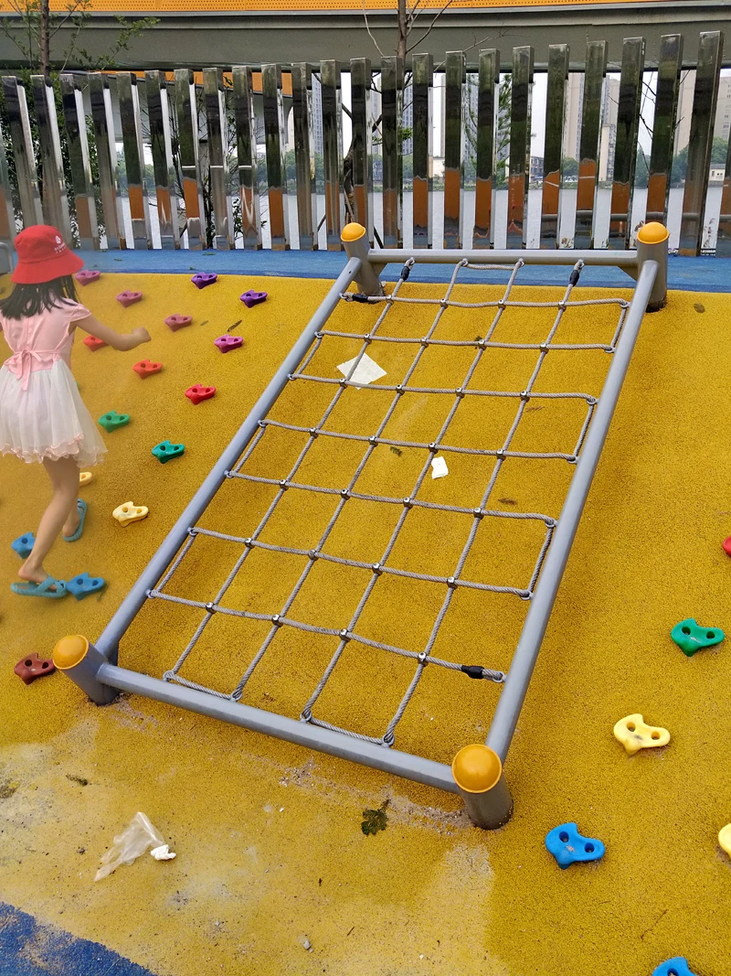 Playground Cargo Net Ramp Customized Heavy Duty Playground Climbing Cargo Net