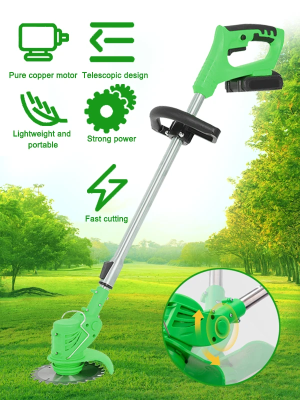 Popular 21v Multi Function Cordless Grass Trimmer For Backyard With ...