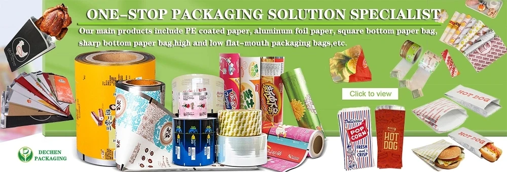 aluminium foil laminated paper for butter  ice cream wrapping packing