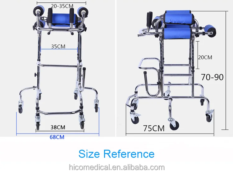 Hemiplegic Children's Walker Rehabilitation Equipment Multi Functional Child Walking Aid for Disabled