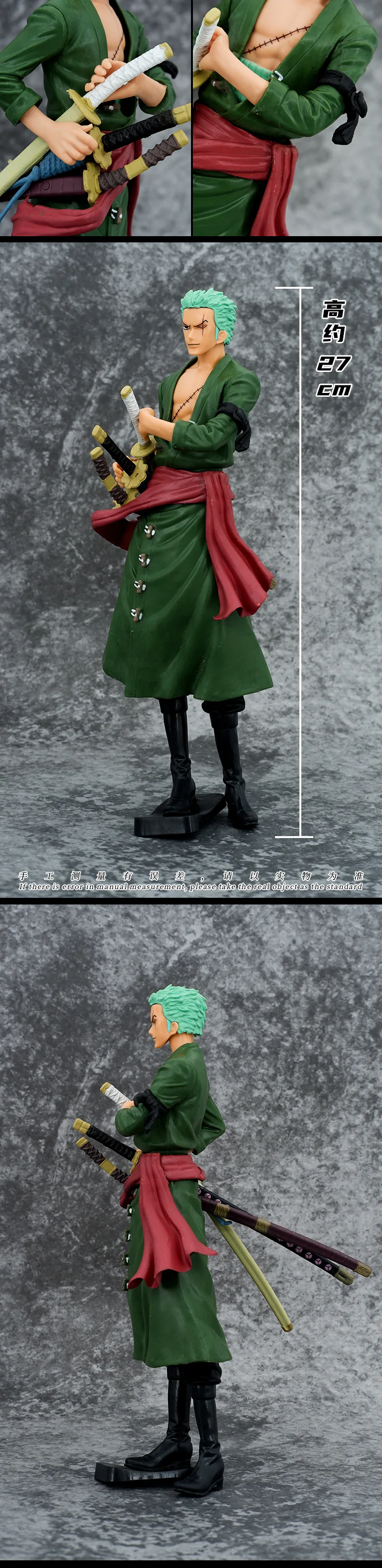 Japanese Anime Character Pvc Roronoa Zoro Luffy One Piece Action Figure