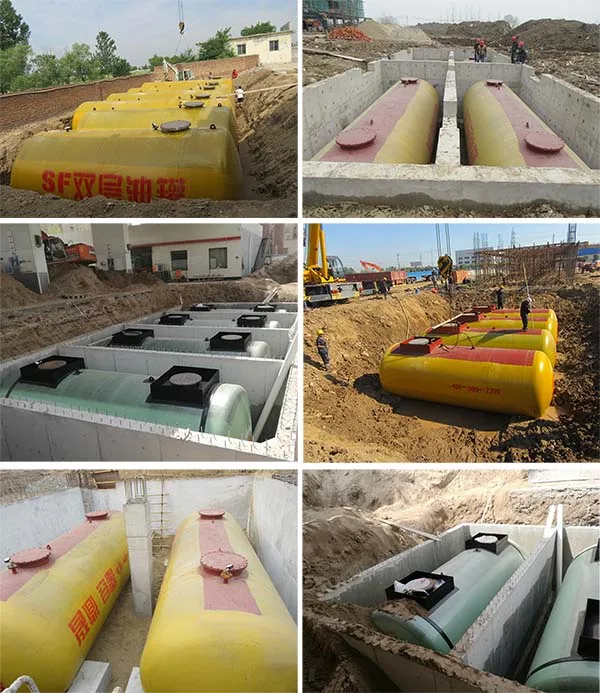 10000 Liters50000 Liters Underground Double Walled Oil Fuel Storage