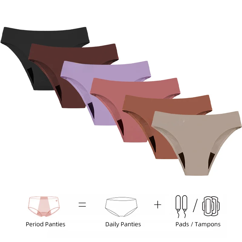 Seamless Period Swim Boyshort colour and size reference