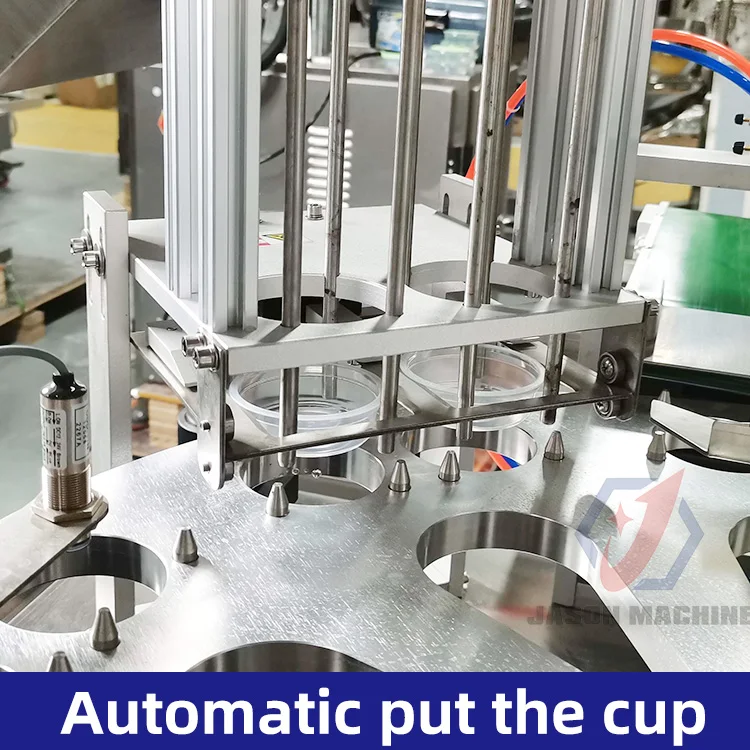Fully Automatic 100ml 150ml Mayonnaise Sauce Peanut Butter Cup Filling and Sealing Machine