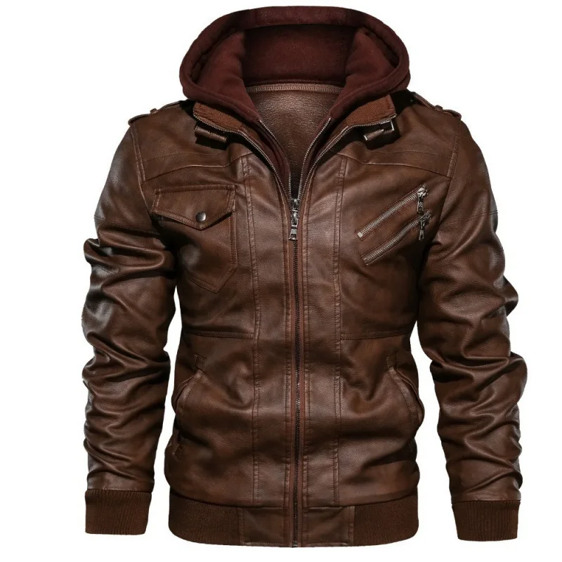 Breathable Men’s Leather Jacket – Lightweight and Fashionable Outerwear