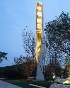 Outdoor Waterproof Custom Aluminium Illuminated Led Pylon Sign Advertising Illuminate Pylon Signage