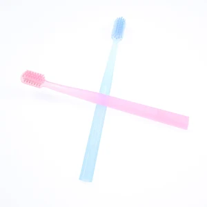 Half-transparent Adult Modern Pure Color Toothbrush New Life Simple Soft Bristles Tooth Brush with Private logo