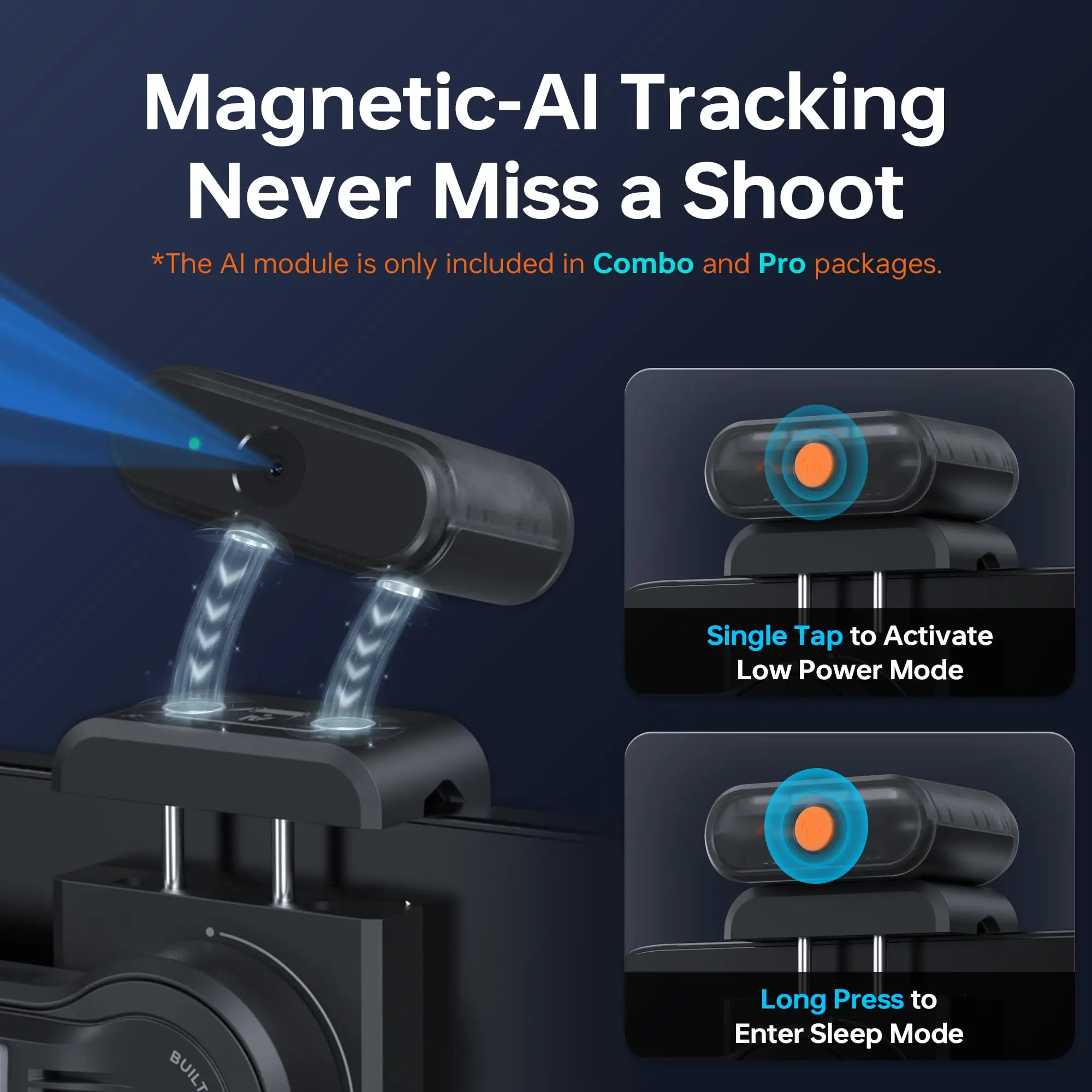 Smooth 5S AI / AI Pro Gimbal Stabilizer for Smartphone 3-Axis Phone Gimbal with AI Tracker