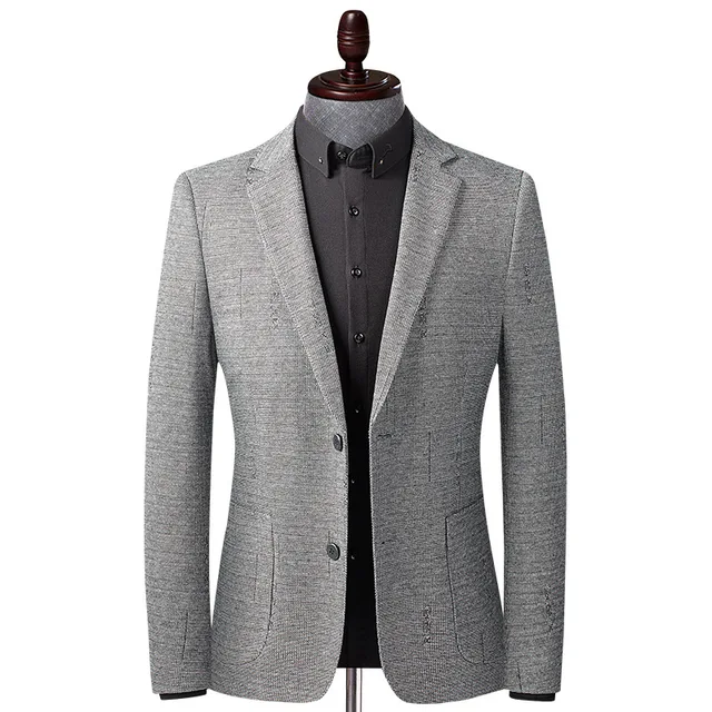 2024 OEM ODM Autumn Winter Jacquard Men's Luxury comfortable suits blazer Men's Business Casual Jacket Blazer