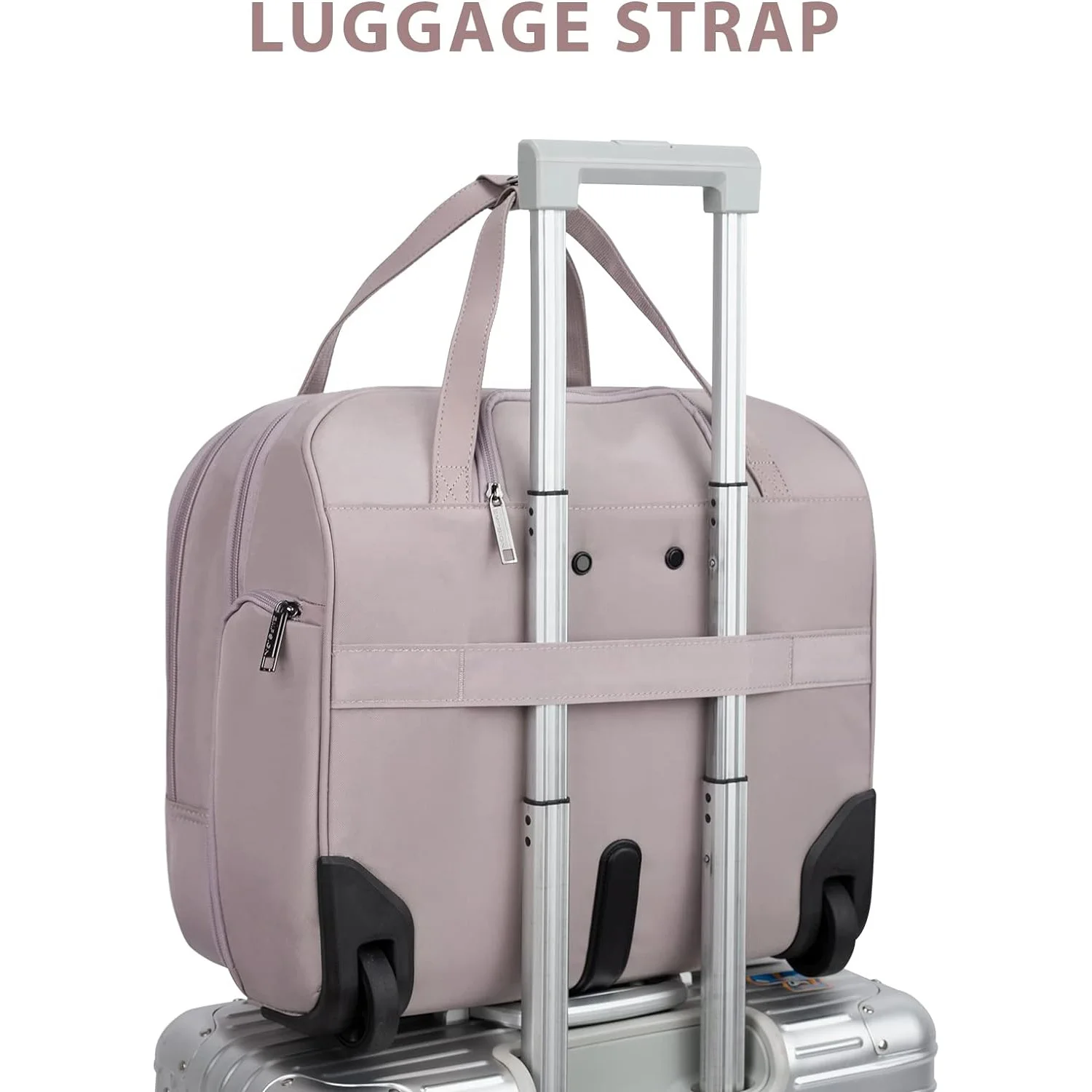 Laptop Compartment Rolling Overnight Luggage 15