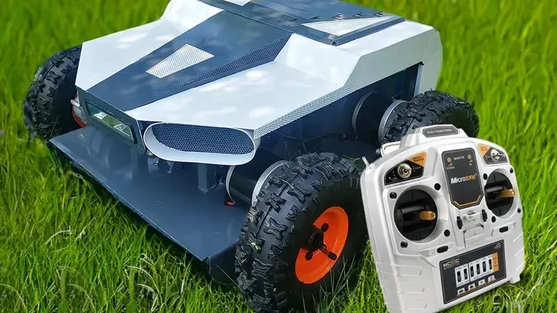 Autonomous Arduino Agriculture Robot Automatic Grass Cutting Robot