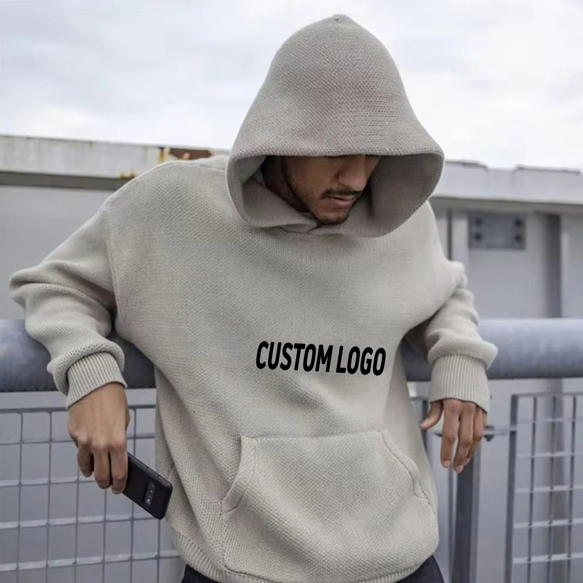 安い割引 Knitted Jacquard Custom Sweaters Style Winter - Hood with トップス