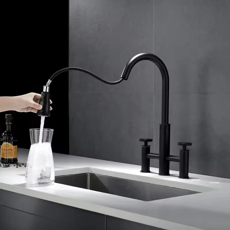Kitchen Faucets with Pull Down Sprayer Kitchen Sink Faucets Mixer Tap Bridge Kitchen Faucet