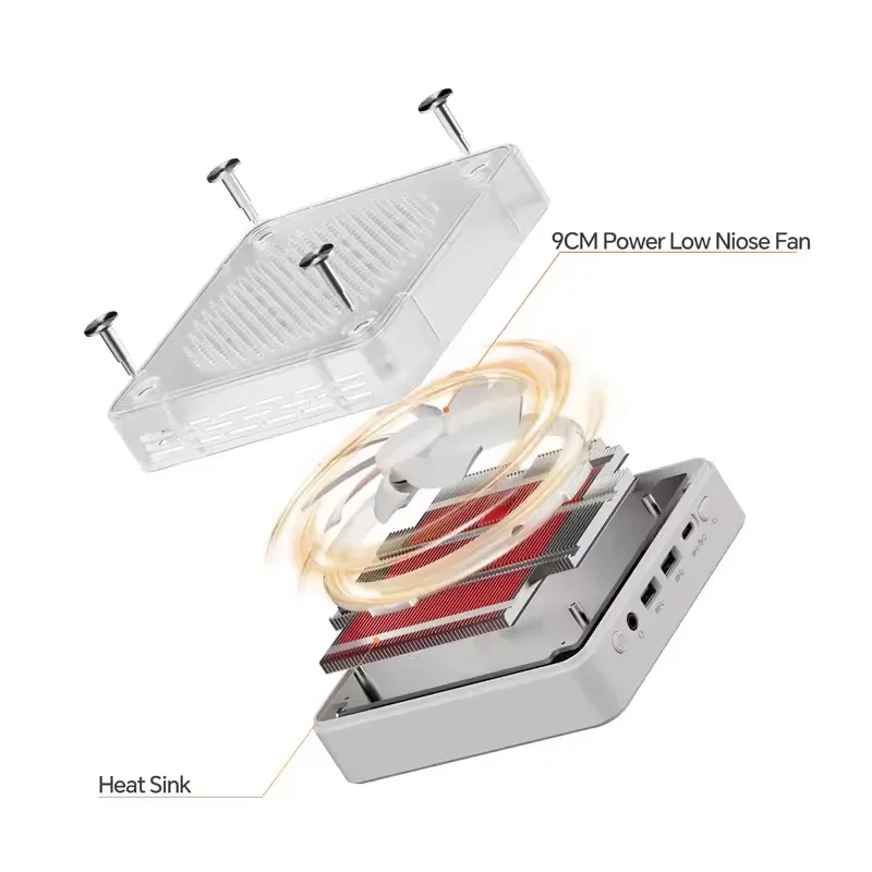 GenMachine AMD Ryzen 5 7640HSミニPC Win付き10/11 6C/12T DDR5M.2