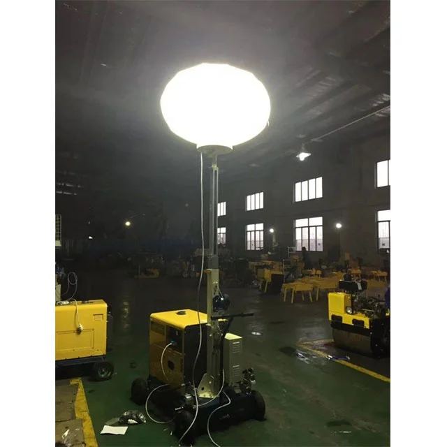 220v Fully automatic lifting Generator Lighting Vehicle Engineering Hand 4500 mm height cranked lift LED mobile vehicle tools