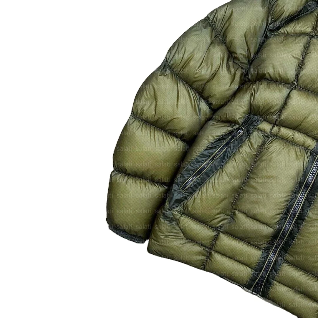 Salati Custom Manufacturer Ripstop Hood Lightweight Wholesale Bubble Filled Quilted Nylon Winter Men Jackets gallery 3