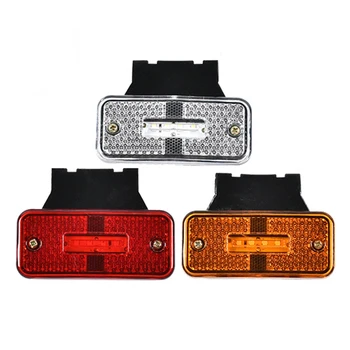 Automotive additional lighting LED24V truck side lights, truck tail lights, white yellow red safety work signal reminder lights