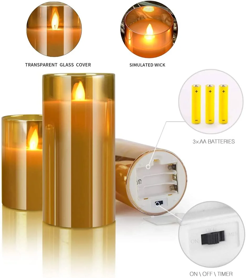 DRomance Candeline Led A Forma Di Fantasma Per Halloween - Confezione Da 2, In Vera Cera Con Telecomando E Timer
