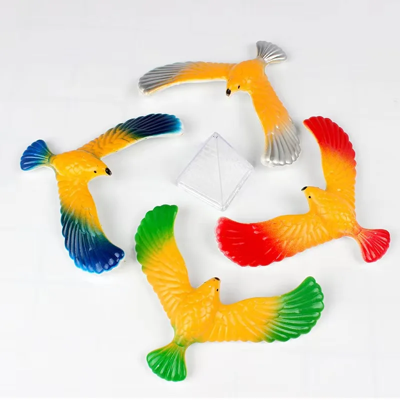Magic Balancing Bird Balance Eagle Wingspan with Pyramid Stands Set Office Desk Toys for Kids and Adults
