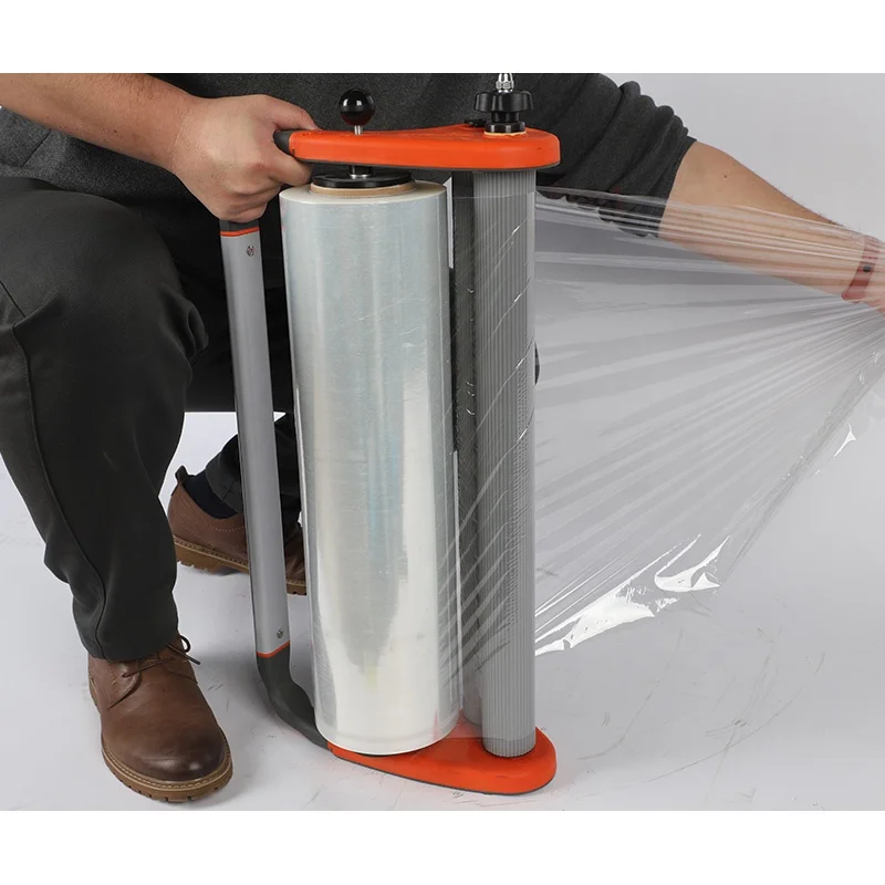Easy-to-Operate Manual Stretch Wrapping Machine Hand Tools Dispenser for Stretch Film for Paper Packaging