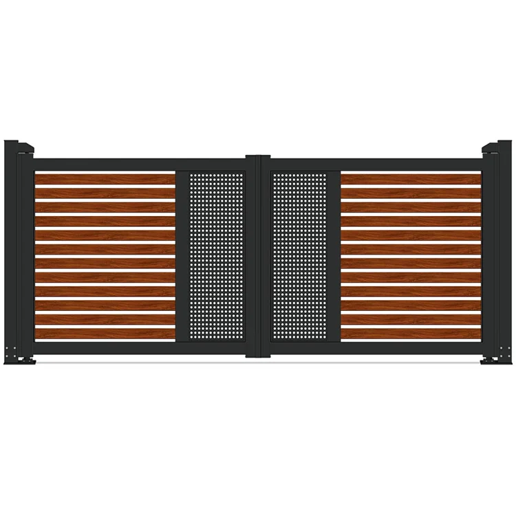 Hot Selling Cheap  New Design Slat Gate  Iron Gate Courtyard Gate for House