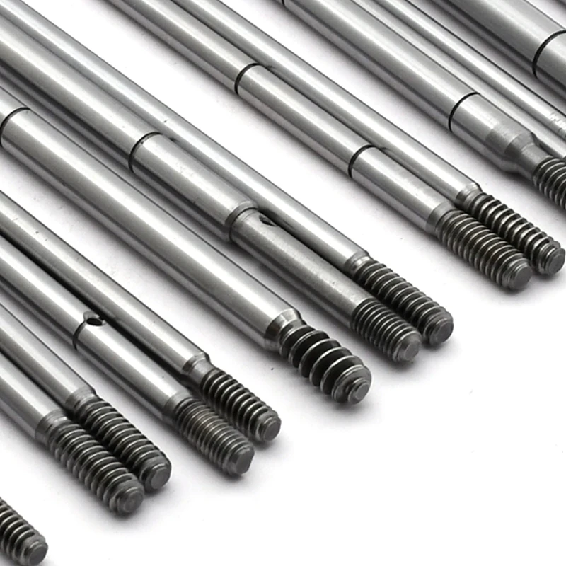 Electric Motor Shafts Round Plain Screw Solid Steel Shaft manufacture