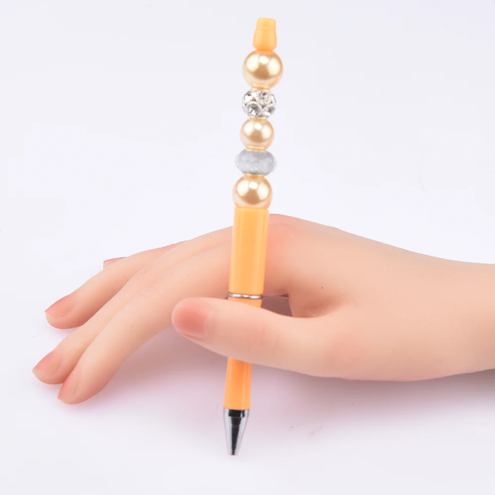 Decorative Plastic Beaded Pens for DIY Blank Round Beads Beadable Designs  Add a White Bling Spacer with Refill Ink - China Ball Pen, Stylus Pen