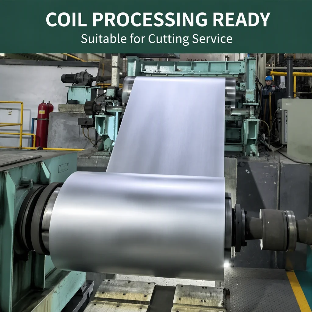 Aluminized Zinc Steel Coil Making Machine with Cutting Service Aluminium Content 55% Model GL